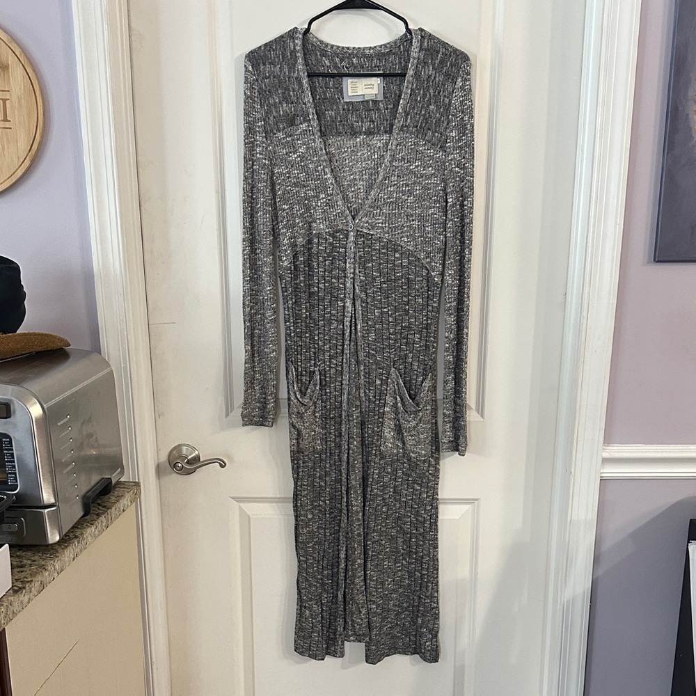 Anthropologie Gray Long Duster - Size M